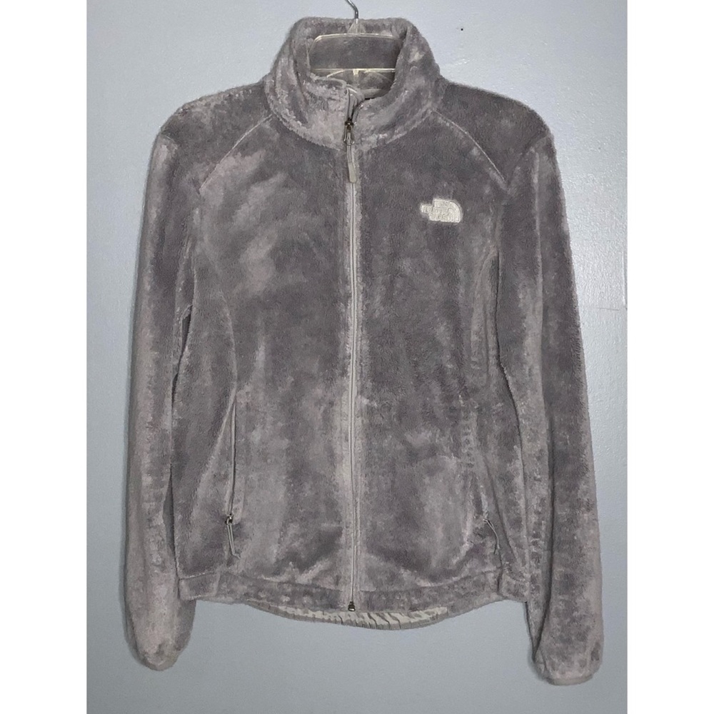THE NORTH FACE Women's Osito Jacket Gray Zip Up Pockets Sporty SP - Picture 4 of 12